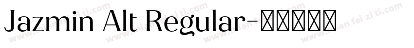 Jazmin Alt Regular字体转换